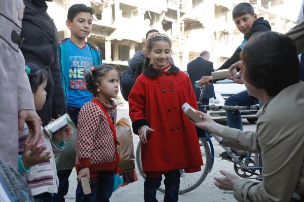Наталья Комарова в Сирии|Фото:пресс-центр правительства Югры